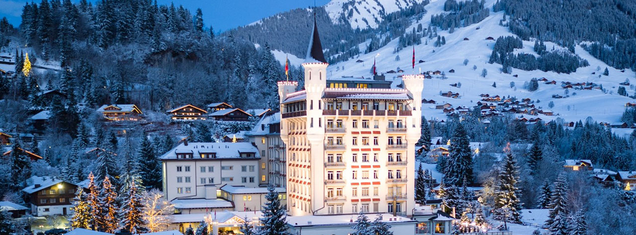 Gstaad Palace in Winter